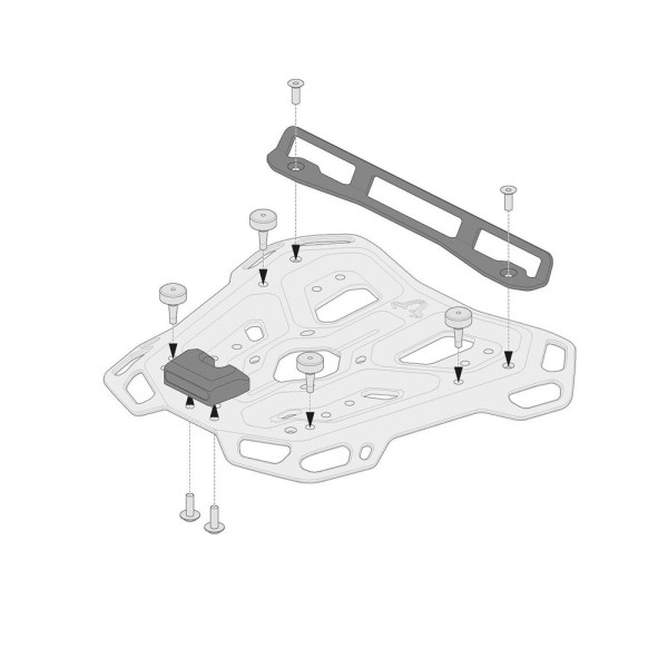 Адаптер для Adventure-Rack SW-MOTECH під центральний кофр Shad 2 SH48, SH 49, SH50, SH58x, SH59x