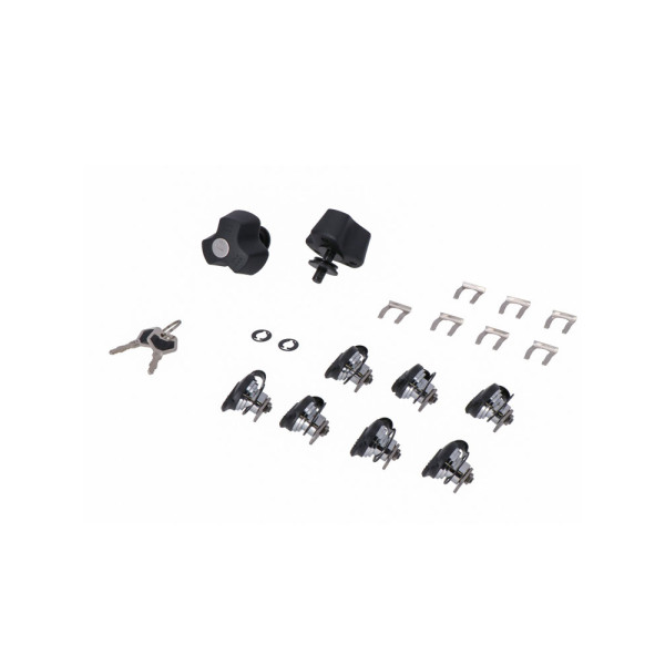 Комплект з 9 замків SW-MOTECH для кофрів TRAX ADV і TRAX ION плюс 2 ключі та антикрадіжне захист для кріплення PRO