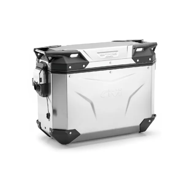 Боковий кофр GIVI Trekker Outback Evo Smart 37 алюмінієвий, срібний на праву сторону; об'єм: 37 л; без вставки SLR