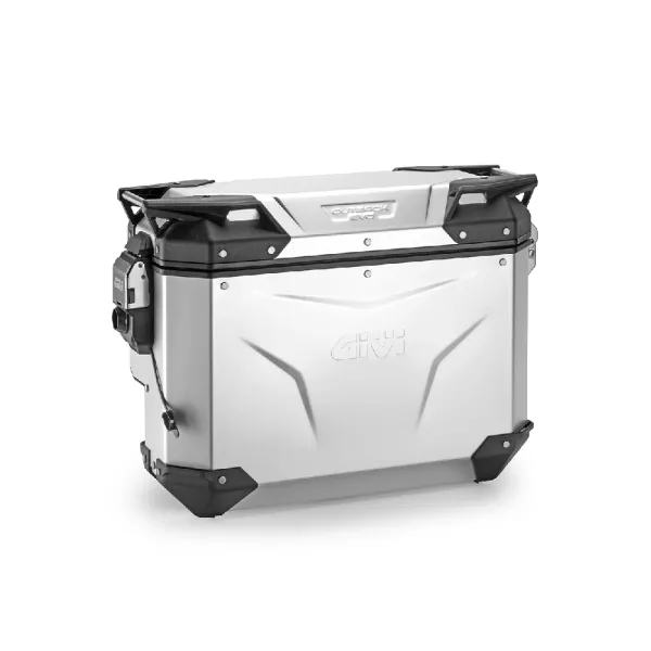 Боковий кофр GIVI Trekker Outback Evo Smart 33 алюмінієвий, срібний профільований, на праву сторону; об'єм: 33 л; без вставки SLR
