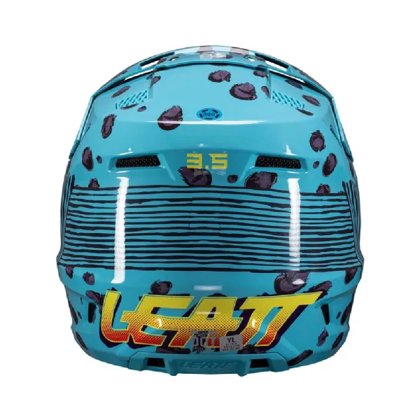 Дитячий кросовий шолом Leatt Moto 3.5 V25 Cheetah з окулярами синій