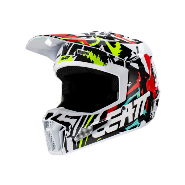 Дитячий кросовий шолом Leatt Moto 3.5 V23 Зебра