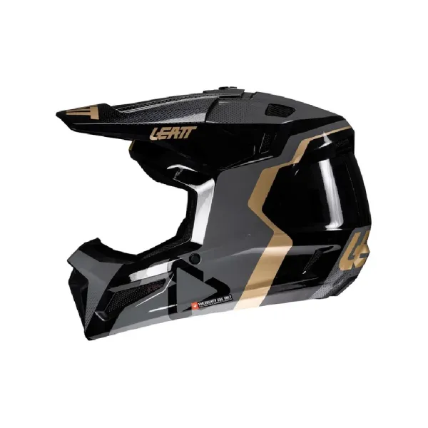 Дитячий кросовий шолом Leatt Moto 3.5 V25 з окулярами чорний