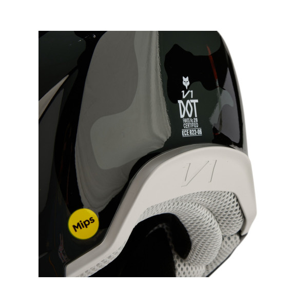 Дитячий ендуро шолом Fox V1 чорний-сірий