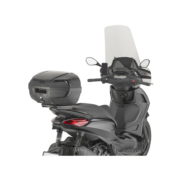 Kufer centralny GIVI Monolock E46 Tech Riviera чорний універсальна монтажна плита в комплекті; об'єм: 46 літрів