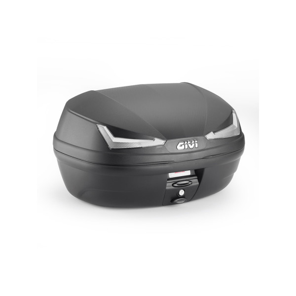 Kufer centralny GIVI E455 Simply IV Tech Monolock чорний з димчастими відблисками плита в комплекті; об'єм: 45 літрів