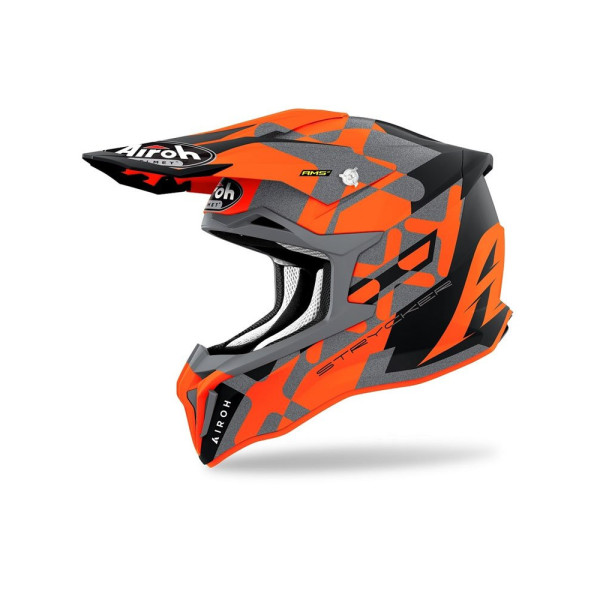 Каска ендуро Airoh Strycker Xxx помаранчево-сірий-чорний