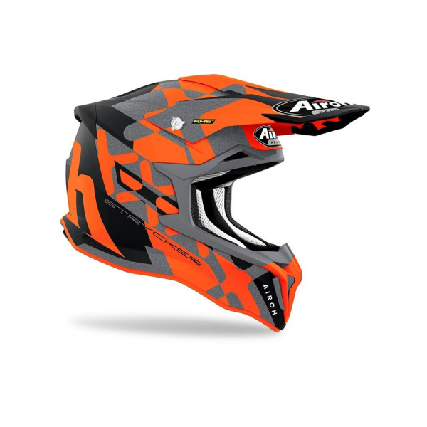 Каска ендуро Airoh Strycker Xxx помаранчево-сірий-чорний