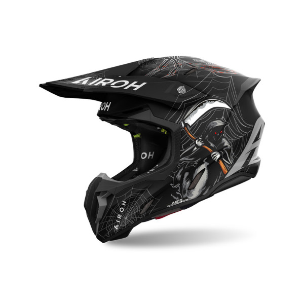 Каска ендуро Airoh Twist 3 Arcade чорна-сіра