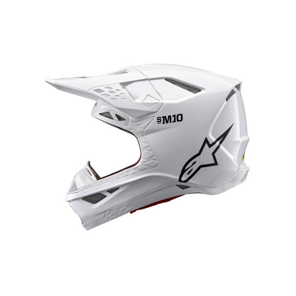 Каска ендуро Alpinestars MX Supertech M10 Solid біла