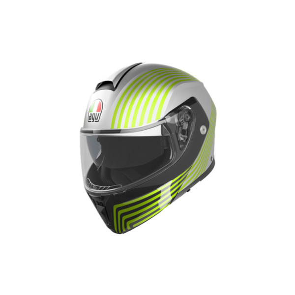 Шолом щелепний AGV Streetmodular Iseo біло-чорно-жовтий