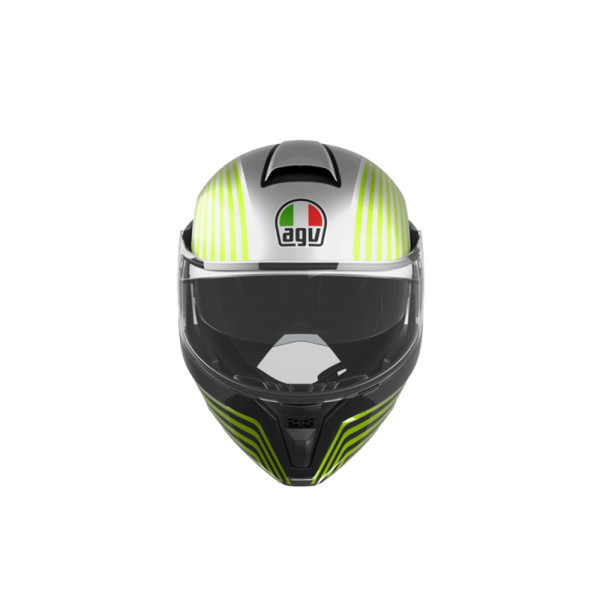 Шолом щелепний AGV Streetmodular Iseo біло-чорно-жовтий