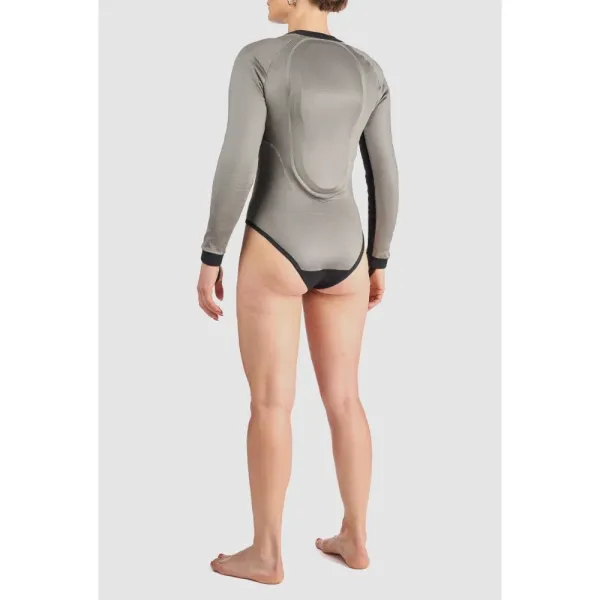 Дамське боді з захисниками Pando Moto Bia сіре