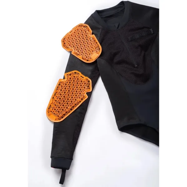 Жіноче боді з захисниками Pando Moto Bia чорне