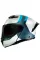 Шолом щелепний MT Atom 2 SV Emalla біло-синій матовий