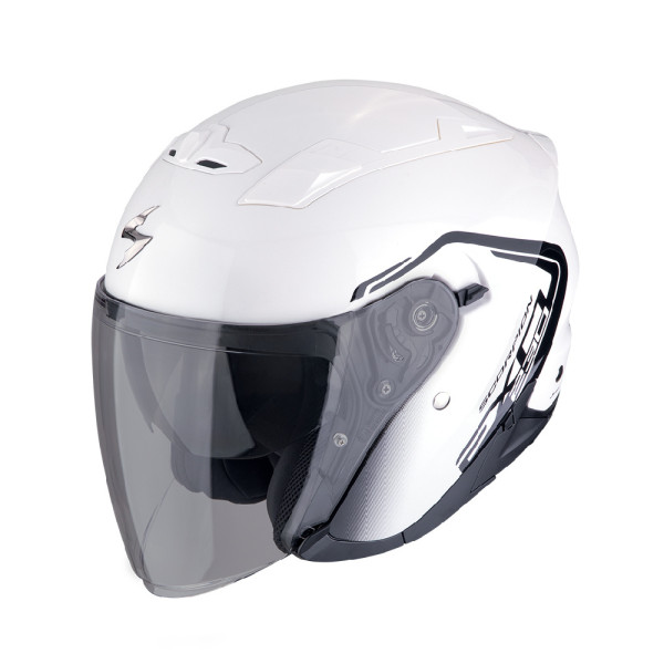 Відкритий шолом Scorpion Exo-230 Cit-E біло-чорний