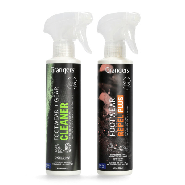 Набір для чищення та імпрегнації взуття Grangers Gear Cleaner & Footwear Repel Plus