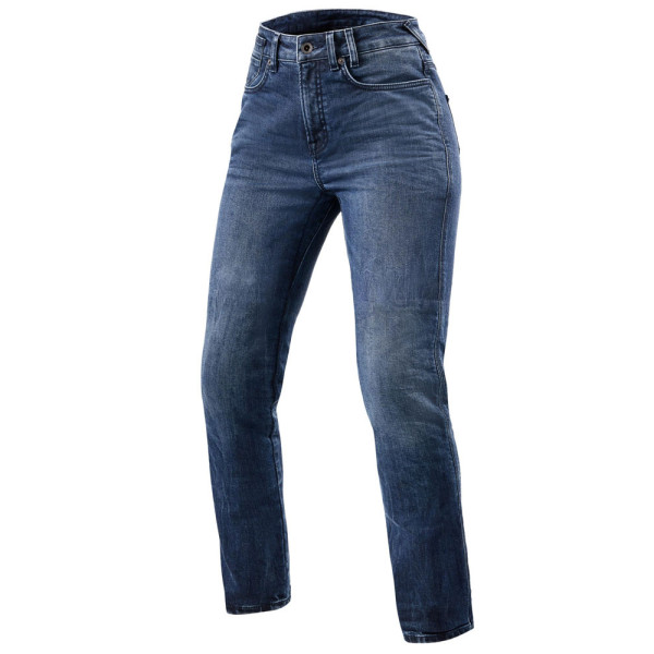 Джинси мотоциклетні жіночі REV’IT! Victoria 2 SF темно-сині
