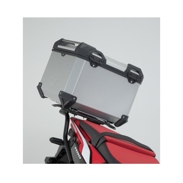 Комплект: бічні кофри + центральний кофр + кріплення TRAX ADV SW-MOTECH для мотоцикла HONDA CRF1100 L Africa Twin (19-21) срібні об'єм 45 + 37 + 38L