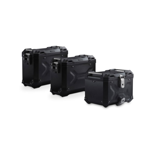 Комплект: бічні кофри + центральний кофр + кріплення 37/45/38 TRAX ADV для Suzuki V-Strom 1050/XT 19- чорні