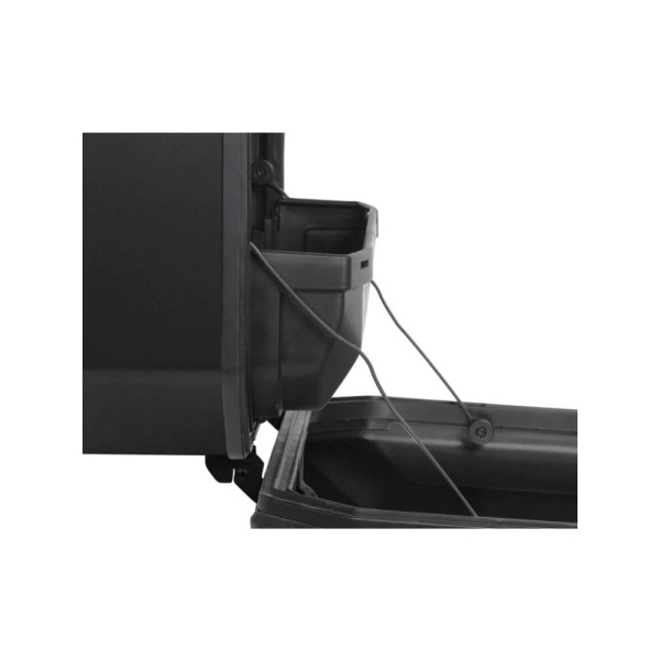 Боковий алюмінієвий кофр правий Terra Shad (об'єм: 47 літрів) чорний