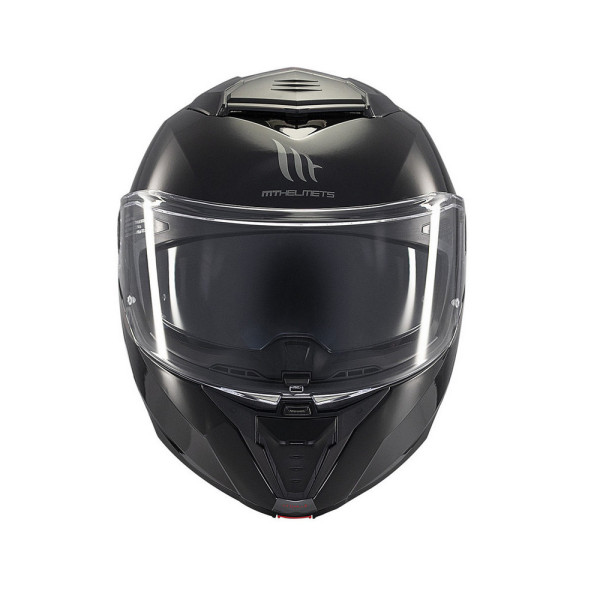 Шолом щелепний MT Atom 2 SV Solid чорний глянець