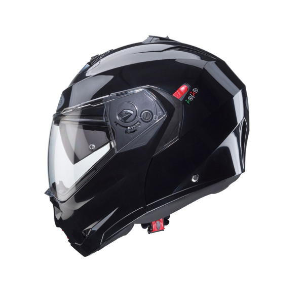 Шолом з підборіддям Caberg Duke X Solid Smart чорний