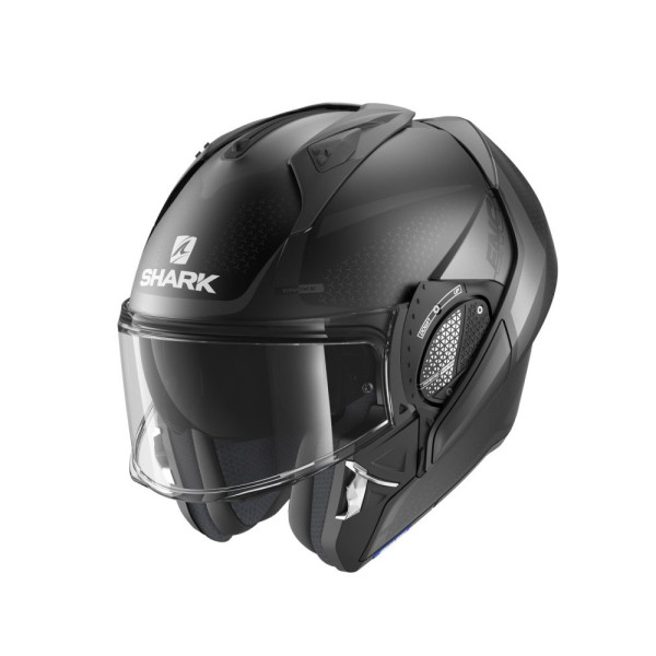 Шолом щелепний Shark EVO-GT Encke чорний сірий матовий