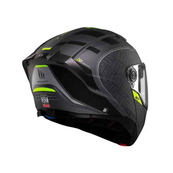 Шолом щелепний MT Atom 2 SV Destiny чорний-сірий матовий