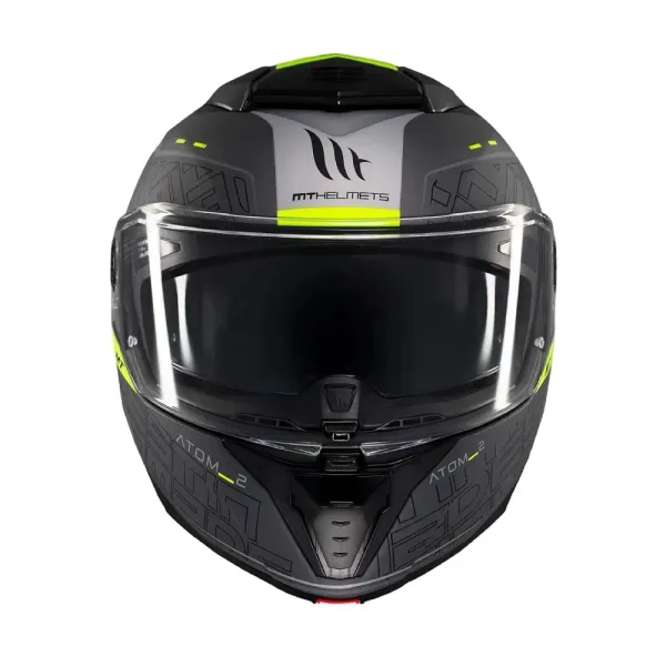 Шолом щелепний MT Atom 2 SV Destiny чорний-сірий матовий