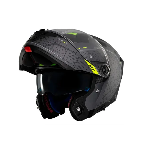 Шолом щелепний MT Atom 2 SV Destiny чорний-сірий матовий