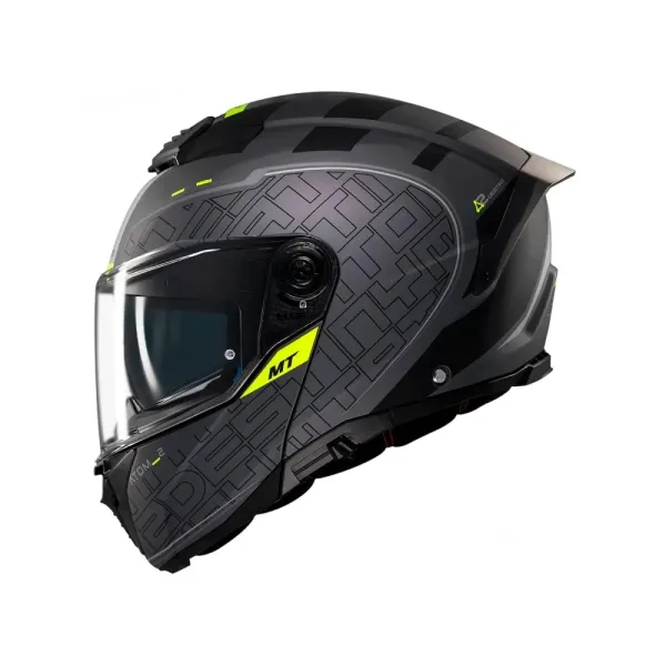Шолом щелепний MT Atom 2 SV Destiny чорний-сірий матовий