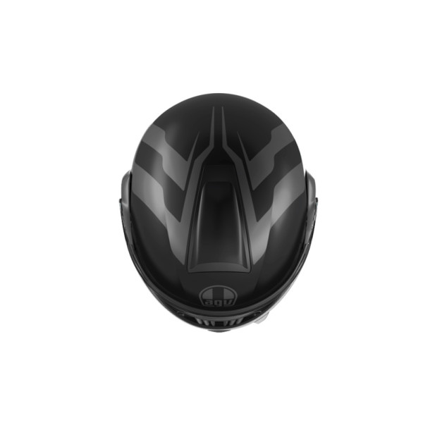 Шолом щелепний AGV Streetmodular Resia чорний-сірий матовий