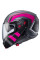 Шлем з підборіддям Caberg Horus X сірий-чорний-рожевий