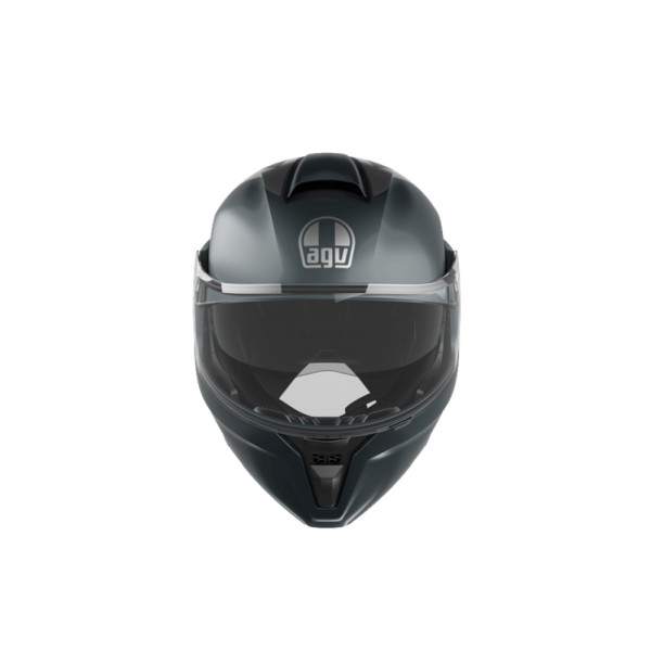 Шолом щелепний AGV Streetmodular Resia сірий-сріблястий-червоний матовий