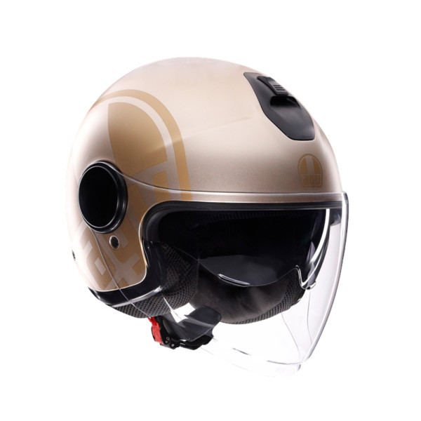 Шолом відкритий AGV Eteres Sirolo біло-золотистий матовий