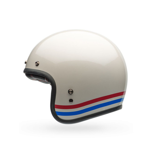 Відкритий шолом Bell Custom 500 DLX Vintage Stripes білий