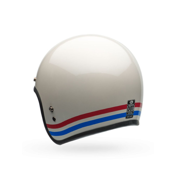 Відкритий шолом Bell Custom 500 DLX Vintage Stripes білий