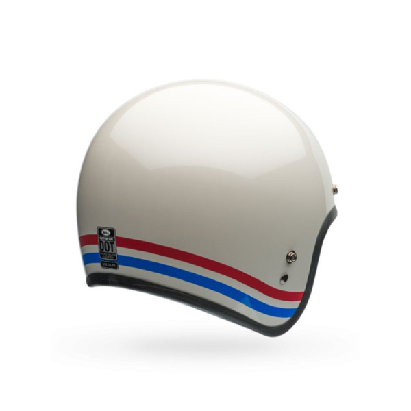 Відкритий шолом Bell Custom 500 DLX Vintage Stripes білий