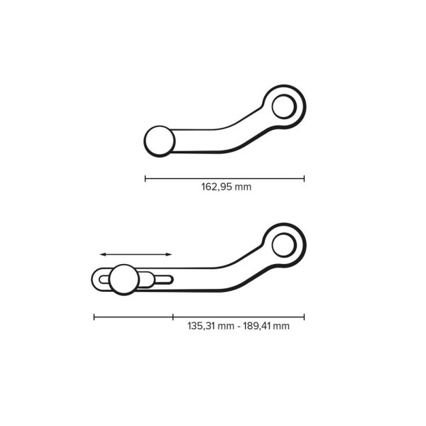 Двохчастинна дужка зміни передач SW-MOTECH Suzuki V-Strom 1050 DE (23-), V-Strom 1000/XT (14-19), V-Strom 1050/XT (20-)