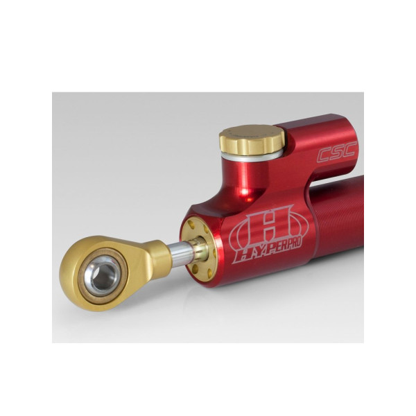 Амортизатор повороту Hyperpro CSC червоний - лінійний 75 мм