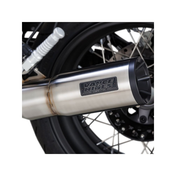 Вихлопна система Vance & Hines Hi-Output для вибраних версій BMW R Nine T Шліфована Сталь