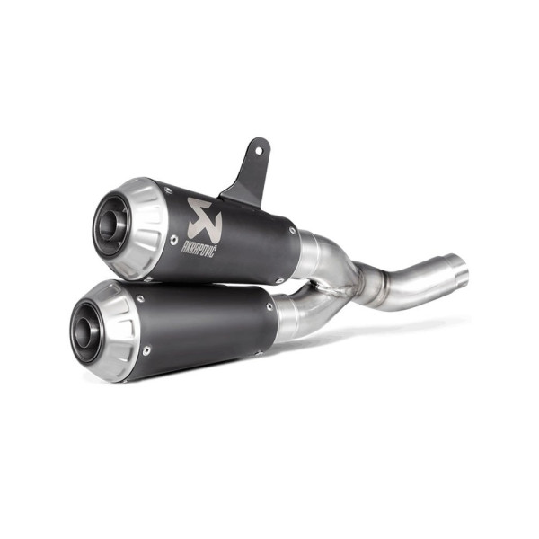 Випускні системи Akrapović для Ducati Monster 797/797+/659 17-20, Scrambler Cafe Racer 17-20, Scrambler Icon/Urban Enduro/ Classic/ Full Throttle 15-20 Slip-On Line, Чорний Титан