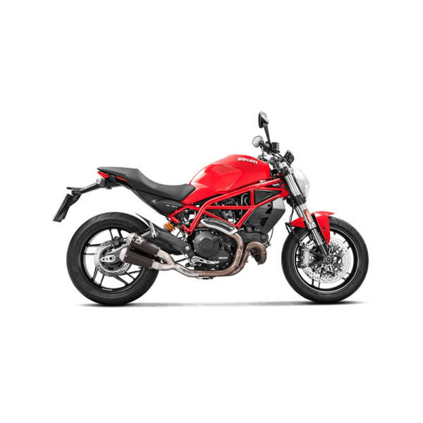 Випускні системи Akrapović для Ducati Monster 797/797+/659 17-20, Scrambler Cafe Racer 17-20, Scrambler Icon/Urban Enduro/ Classic/ Full Throttle 15-20 Slip-On Line, Чорний Титан