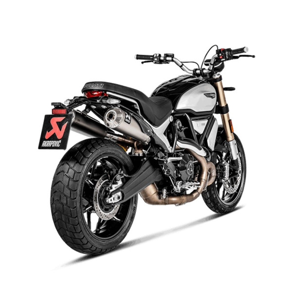 Випускні системи Akrapović для Ducati Scrambler 1100 18-20 Slip-On Line, Титан