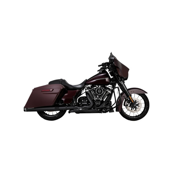 Вихлопні системи Vance & Hines Torquer 450 для обраних моделей Harley Davidson Чорні/Фрезеровані