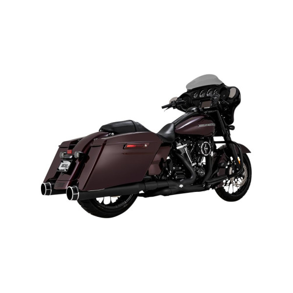 Вихлопні системи Vance & Hines Torquer 450 для обраних моделей Harley Davidson Чорні/Фрезеровані