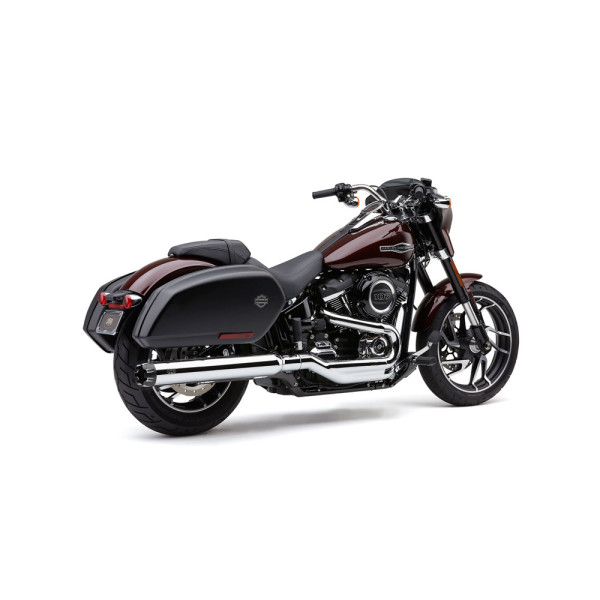 Вихлопна система Cobra Neighbor Hater Dual Cut Slip-On для моделей Harley Davidson Softail Sport Glide (18-20) хром