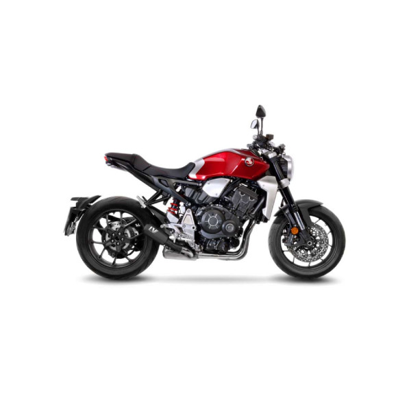 Випускний глушник LeoVince LV-10 Full Black Slip-On, Black Stainless Steel для Honda CB 1000 R Neo Sports Café 18-