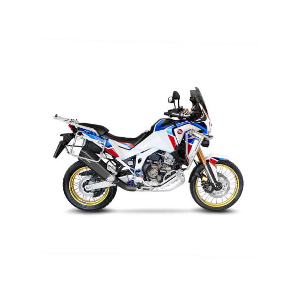 Випускний глушник LeoVince LV-12 BLACK EDITION Slip-On, Нержавіюча сталь до Honda CRF 1100 L Africa Twin/Adventure Sport/DCT 20-